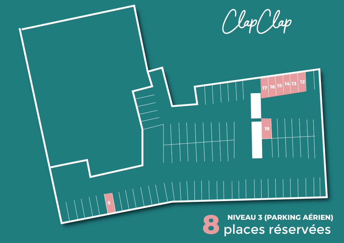 Parking Niveau 3 (Aérien) - Clapclap Hotel