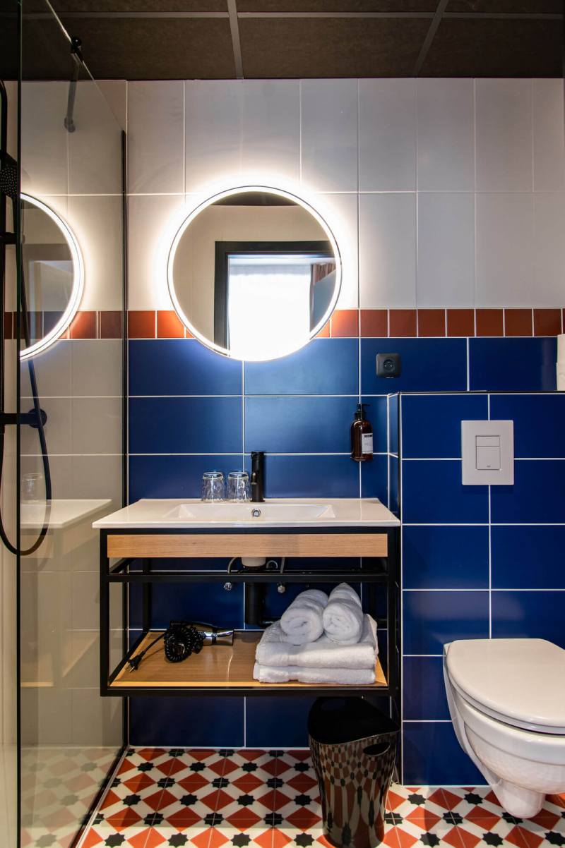 Salle de bain douche - Hotel Clapclap Strasbourg